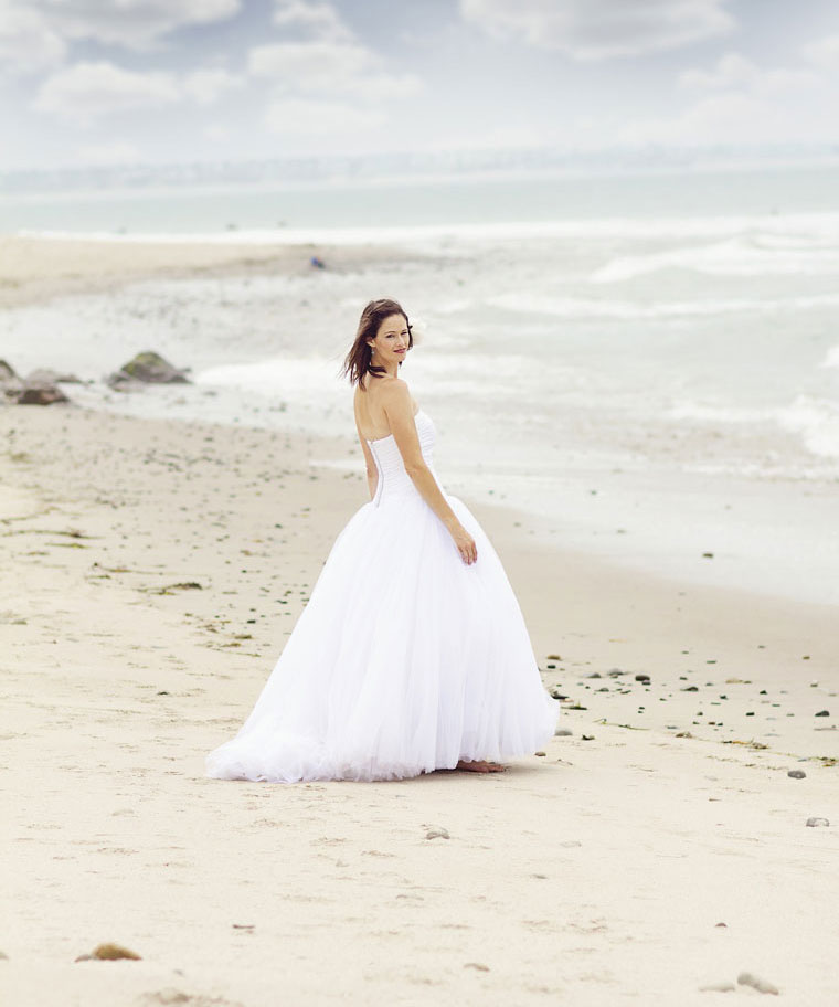 mariée à la plage